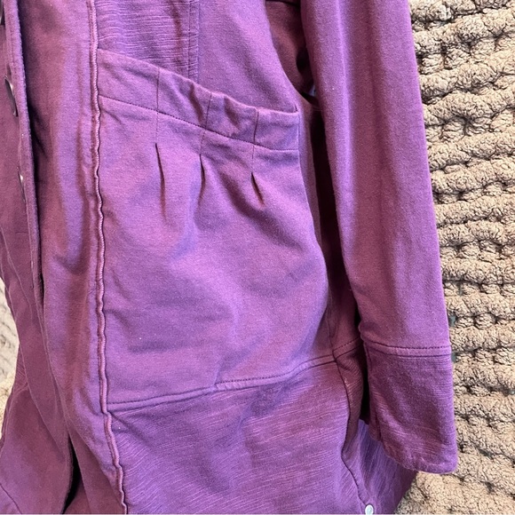 Neon Buddha Plum Purple Button-Up Jacket Size Small - Picture 7 of 15